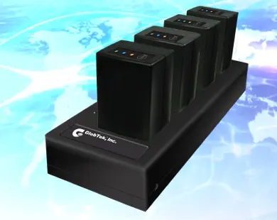 4 Bay Lithium Ion Phosphate Battery (LiFePO4) Multi Position Charger for use in charging 4 independent GlobTek Lithium Ion Phosphate battery packs. The charger features 4 independent charging circuits,... 4 Bay Lithium Ion Phosphate Battery (LiFePO4) Multi Position Charger for use in charging 4 independent GlobTek Lithium Ion Phosphate battery packs. The charger features 4 independent charging circuits,...