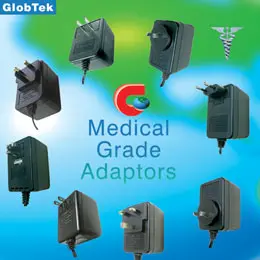 Medical Adaptors for Domestic, International & Universal applications. GlobTek’s designs include Wall Plug-in & Desktop styles: AC-DC Unregulated & Regulated AC-DC Switchmode power supplies up to 100W;... Medical Adaptors for Domestic, International & Universal applications. GlobTek’s designs include Wall Plug-in & Desktop styles: AC-DC Unregulated & Regulated AC-DC Switchmode power supplies up to 100W;...