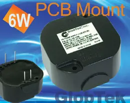 PCB Mount power supplies have Double-Enforced Insulation Mechanical Configurations, Regulated Outputs voltage from: 5V to 48Vdc in 0.1V increments, up to 6W of continuous output power. GlobTek’s GT-91114... PCB Mount power supplies have Double-Enforced Insulation Mechanical Configurations, Regulated Outputs voltage from: 5V to 48Vdc in 0.1V increments, up to 6W of continuous output power. GlobTek’s GT-91114...